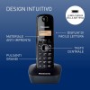 Panasonic KX-TG1611JTH Telefono Cordless Digitale, Unità Base e Ricevitore Singolo, ID Chiamante, Batteria Lunga Durata, Display LCD, Rubrica, Memoria di Riselezione, Sveglia, Grigio Antracite - Singolo Nero Panasonic KX-TG1611JTH Telefono Cordless Digitale, Unità Base e Ricevitore Singolo, ID Chiamante, Batteria Lunga Durata, Display LCD, Rubrica, Memoria di Riselezione, Sveglia, Grigio Antracite - Singolo Nero