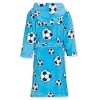 Playshoes Accappatoio in Pile Vestaglia Unisex-Bambini e Ragazzi - 134-140 calcio azzurro