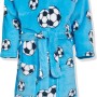 Playshoes Accappatoio in Pile Vestaglia Unisex-Bambini e Ragazzi - 134-140 calcio azzurro