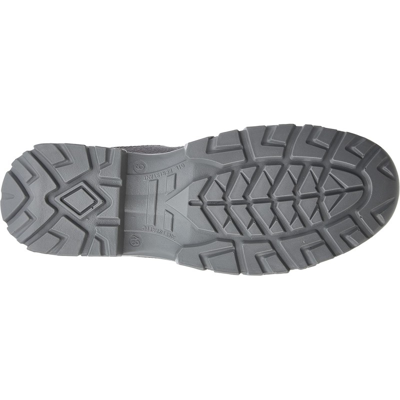 Scarpa Antinfortunistica Pelle Stampata Idrorepellente Tongue S3 SRC U-Power - 43 EU Nero