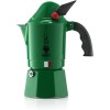 Bialetti Alpina New Break Coffee Maker, Anti-Scald Handle, In Honor Of The Alpine Body, Not Suitable For Induction, 3 Cups (130 ml), Aluminium, Green