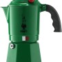 Bialetti Alpina New Break Coffee Maker, Anti-Scald Handle, In Honor Of The Alpine Body, Not Suitable For Induction, 3 Cups (130 ml), Aluminium, Green