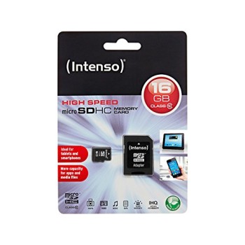 Intenso scheda di memoria microsdhc da 16 gb, class 10 (con adattatore sd) - ottimo per cellulari, smartphone, tablet android, tablet PC e molto altro. - 16 GB Intenso scheda di memoria microsdhc da 16 gb, class 10 (con adattatore sd) - ottimo per cellulari, smartphone, tablet android, tablet PC e molto altro. - 16 GB