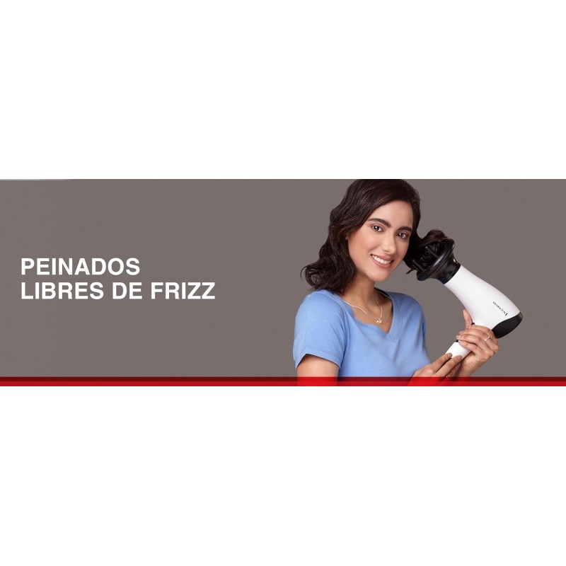 Remington Asciugacapelli 2000W - Leggero - Griglia Ionica in Ceramica per un calore omogeneo, bocchetta e diffusore per styling, 3 livelli di riscaldamento e 2 di ventola separati, D3015