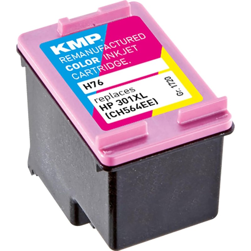 CARTUCHO KMP HP CH564EE NR.301XL COLOR 350 S. H76 RECARGADO CARTUCHO KMP HP CH564EE NR.301XL COLOR 350 S. H76 RECARGADO