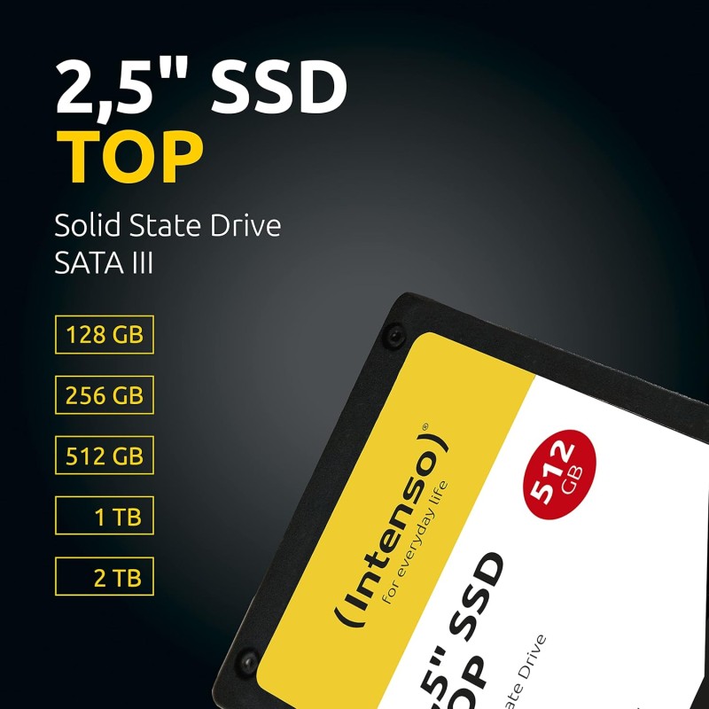 Intenso 2.5 Inch SSD SATA III Top Performance 256 GB - 256 GB