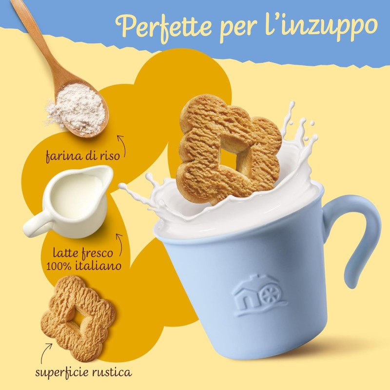 Mulino Bianco Biscotti Frollini Campagnole, Colazione Ricca di Gusto, 700g - 700 g (Confezione da 1)
