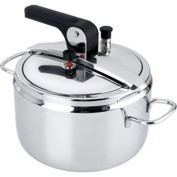 Barazzoni Pentola a Pressione Modello Basic, ø22cm, capacità 5lt, Induzione, Made in Italy, Acciaio Inox 18/10, Argento, 22 cm Barazzoni Pentola a Pressione Modello Basic, ø22cm, capacità 5lt, Induzione, Made in Italy, Acciaio Inox 18/10, Argento, 22 cm