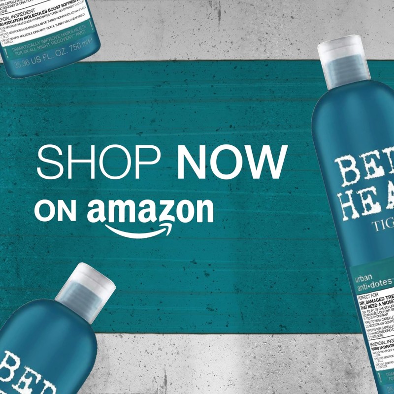 Bed Head by TIGI | Shampoo e balsamo Recovery | Trattamento ristrutturante e idratante professionale per capelli | Ideale per capelli secchi e danneggiati | 2x750 ml - 1.5 l (Confezione da 1) Bed Head by TIGI | Shampoo e balsamo Recovery | Trattamento ristrutturante e idratante professionale per capelli | Ideale per capelli secchi e danneggiati | 2x750 ml - 1.5 l (Confezione da 1)