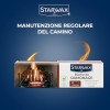 STARWAX – Ceppo Spazzacamino – Elimina Fuliggine e Catrame – Formula Brevettata – Inodore – Certificato Incluso – Per stufe e camini – Uso 1‑2 volte/anno – 1,1 kg