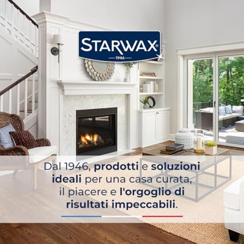 STARWAX – Ceppo Spazzacamino – Elimina Fuliggine e Catrame – Formula Brevettata – Inodore – Certificato Incluso – Per stufe e camini – Uso 1‑2 volte/anno – 1,1 kg