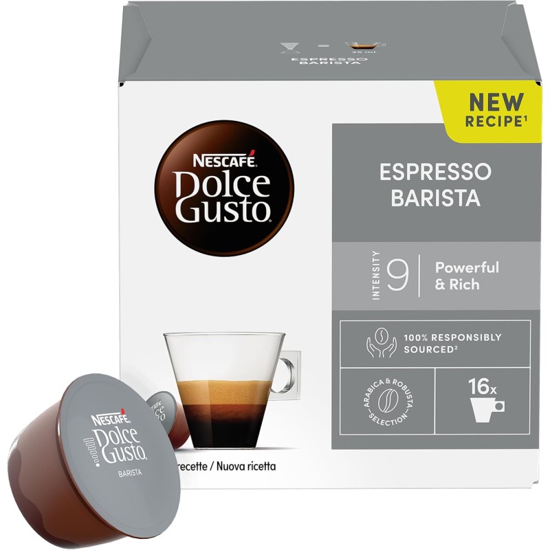 NESCAFÉ DOLCE GUSTO Espresso Barista Caffè, 6 Confezioni da 16 Capsule (96 Capsule Compatibili Nescafé Dolce Gusto) NESCAFÉ DOLCE GUSTO Espresso Barista Caffè, 6 Confezioni da 16 Capsule (96 Capsule Compatibili Nescafé Dolce Gusto)