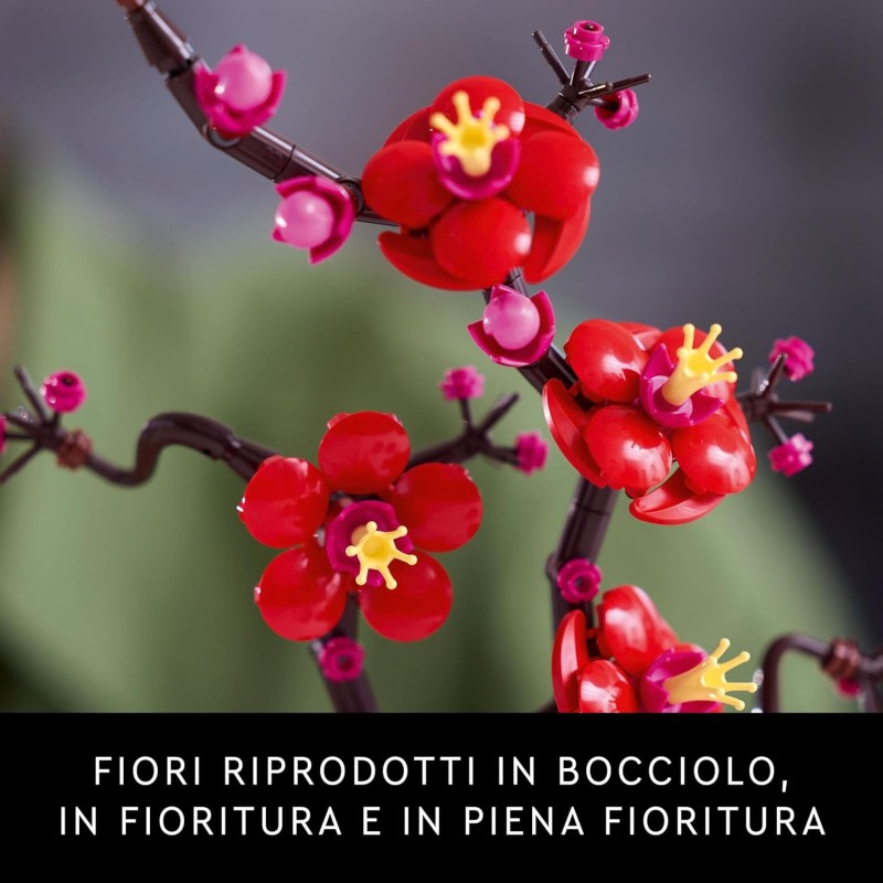 LEGO Botanicals Japanese Apricot - Artificial Fake Flower to Build for Adults - Botanical Collection Home Floral Decor Gift Idea for Women or Men - 10369