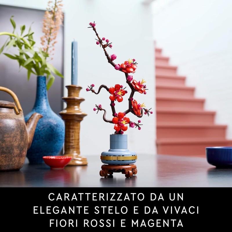 LEGO Botanicals Japanese Apricot - Artificial Fake Flower to Build for Adults - Botanical Collection Home Floral Decor Gift Idea for Women or Men - 10369