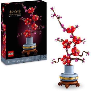 LEGO Botanicals Japanese Apricot - Artificial Fake Flower to Build for Adults - Botanical Collection Home Floral Decor Gift Idea for Women or Men - 10369
