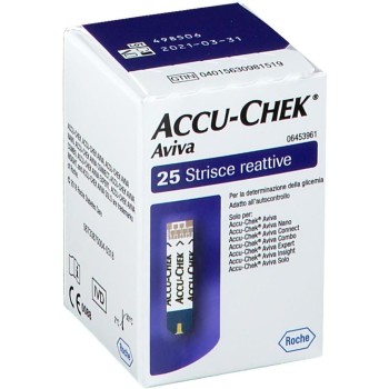 ACCU-CHEK Aviva Strisce Reattive per la Glicemia, 25 Pezzi ACCU-CHEK Aviva Strisce Reattive per la Glicemia, 25 Pezzi