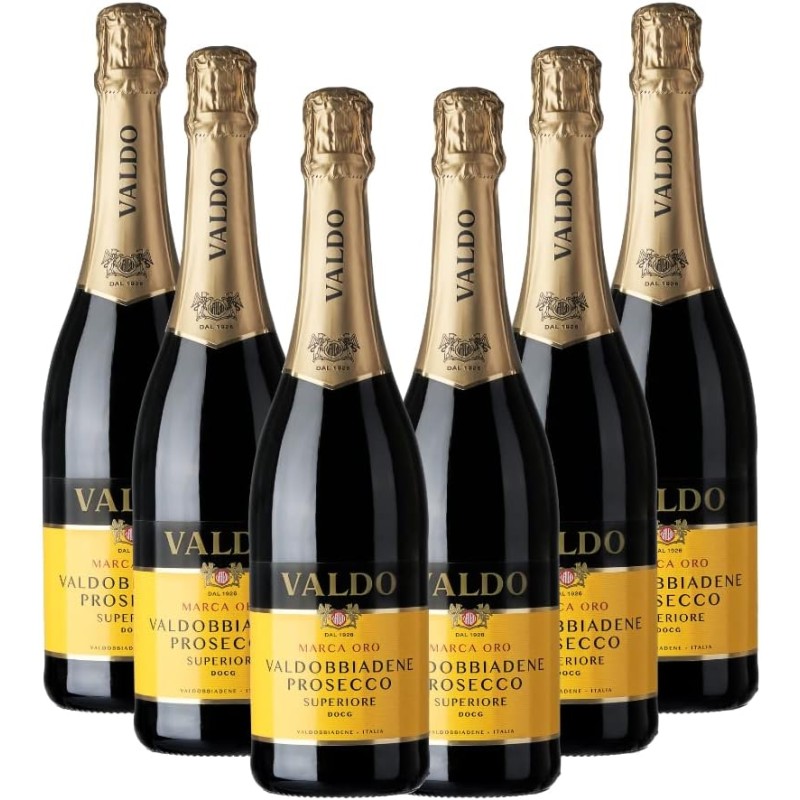 Valdo Marca Oro Valdobbiadene Prosecco Superiore DOCG, 750 ml x 6 Valdo Marca Oro Valdobbiadene Prosecco Superiore DOCG, 750 ml x 6