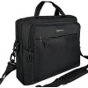 Amazon Basics Borsa compatta a tracolla per laptop con tasche portaoggetti per accessori, custodia da trasporto, 14 pollici - 35,6 cm, 1 unità, confezione da 1, Nero - 35.6 cm
