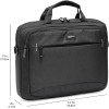 Amazon Basics Borsa compatta a tracolla per laptop con tasche portaoggetti per accessori, custodia da trasporto, 14 pollici - 35,6 cm, 1 unità, confezione da 1, Nero - 35.6 cm