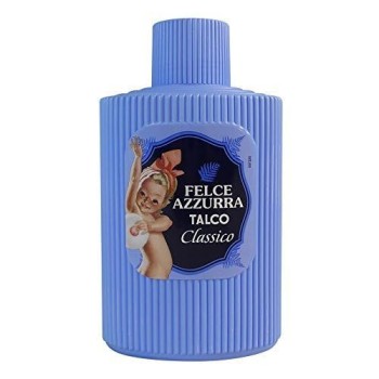 Felce Azzurra - Talco in Polvere Profumato Classico in Barattolo Assorbente, Rinfrescante, Lenitivo per Adulti, Bambini e Bagnetto Neonato con Formula 100% Naturale per Pelle Morbida e Asciutta, 200gr - 200 g (Confezione da 1)