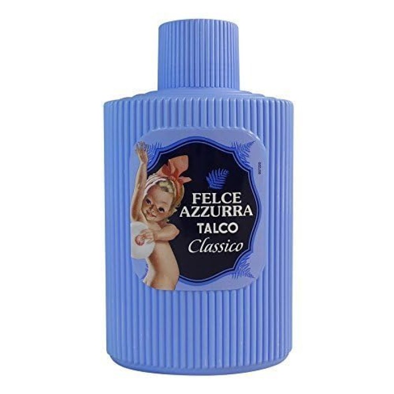 Felce Azzurra - Talco in Polvere Profumato Classico in Barattolo Assorbente, Rinfrescante, Lenitivo per Adulti, Bambini e Bagnetto Neonato con Formula 100% Naturale per Pelle Morbida e Asciutta, 200gr - 200 g (Confezione da 1)