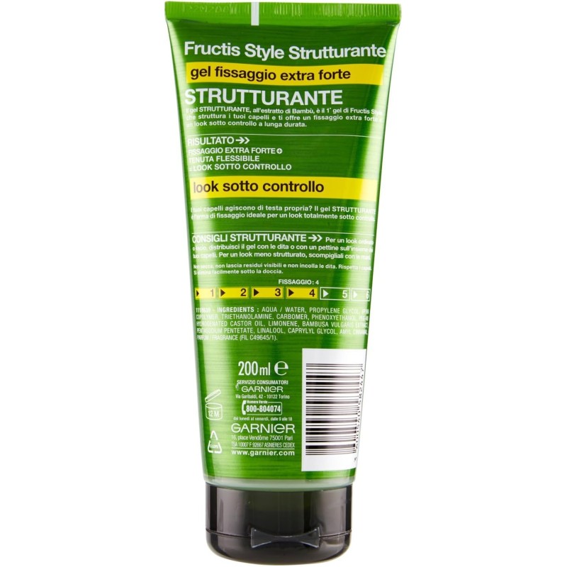 Garnier Fructis Strutturante Gel Extra Forte, 200 ml
