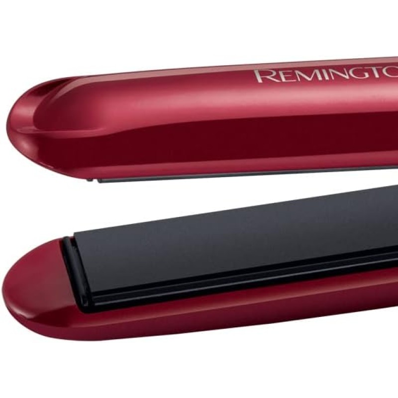 Remington Piastra per Capelli Silk - Rivestimento Ceramico a Doppio strato con Proteine ​​della Seta per capelli Lisci e Lucenti - Display LCD, 150-235°C, max 30 secondi 240°C, Piastra Capelli S9600