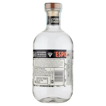 Espolòn - Tequila Blanco, 70 cl, 100% Agave Messicana con Aroma di Agave Dolce e Note di Pepe, Vaniglia e Spezie, 40% Vol - 0.7 lt