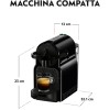 Nespresso Inissia EN80.B, Macchina da caffè di De'Longhi, Sistema Capsule Nespresso, Serbatoio acqua 0.7L, Nero