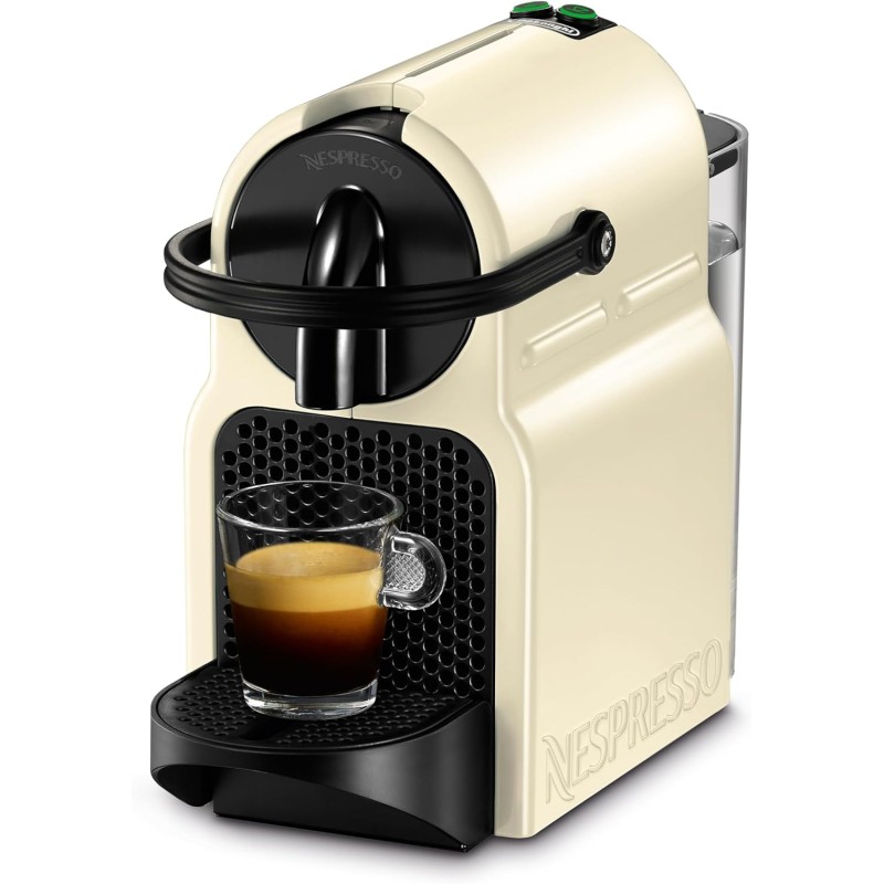 Nespresso Inissia EN80.CW, Macchina da caffè di De'Longhi, Sistema Capsule Nespresso, Serbatoio acqua 0.7L, Cream White - Bianco Base Nespresso Inissia EN80.CW, Macchina da caffè di De'Longhi, Sistema Capsule Nespresso, Serbatoio acqua 0.7L, Cream White - Bianco Base