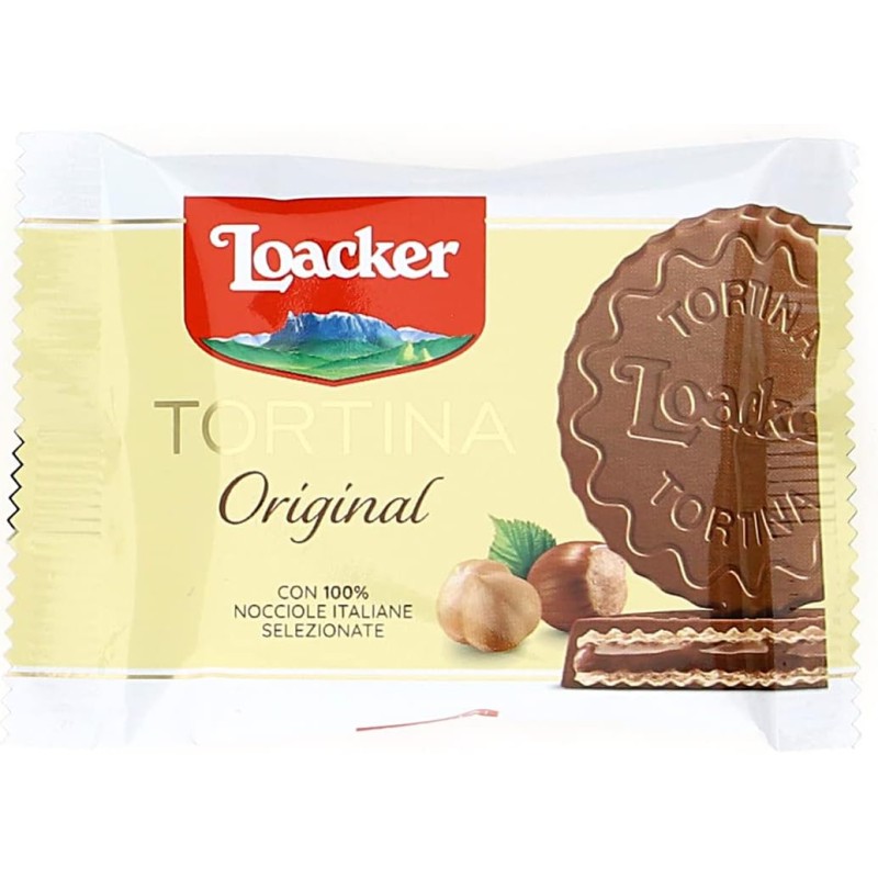 Loacker - Tortine Gran Pasticceria Original - Tortine con Cuore di Crema alla Nocciola e Cialde Wafer, Ricoperte di Cioccolato al Latte - Merenda e Snack - 1 Confezione da 24 Tortine - 21 g (Confezione da 1) Loacker - Tortine Gran Pasticceria Original - Tortine con Cuore di Crema alla Nocciola e Cialde Wafer, Ricoperte di Cioccolato al Latte - Merenda e Snack - 1 Confezione da 24 Tortine - 21 g (Confezione da 1)