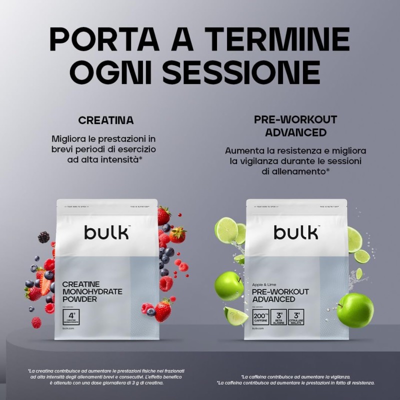 Bulk Pure Whey Proteine in Polvere | Cioccolato | 22g Proteine e 5g BCAA per dose | Basso contenuto di zuccheri | Supporta la crescita e il recupero muscolare | Facile da miscelare | 1kg - 33 Porzioni (Confezione da 1) Bulk Pure Whey Proteine in Polvere | Cioccolato | 22g Proteine e 5g BCAA per dose | Basso contenuto di zuccheri | Supporta la crescita e il recupero muscolare | Facile da miscelare | 1kg - 33 Porzioni (Confezione da 1)