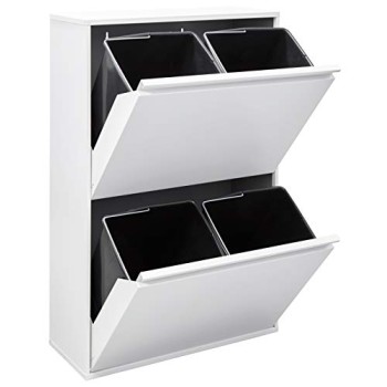 ARREGUI Basic CR601-B Pattumiera Differenziata 4 Scomparti | 4x17 L (68 L) | Contenitore in Acciaio da Interno | Mobile per Raccolta Differenziata | Cestino per Spazzatura da Cucina e Ufficio | Bianco - 4x17 L (68 L) Bianco ARREGUI Basic CR601-B Pattumiera Differenziata 4 Scomparti | 4x17 L (68 L) | Contenitore in Acciaio da Interno | Mobile per Raccolta Differenziata | Cestino per Spazzatura da Cucina e Ufficio | Bianco - 4x17 L (68 L) Bianco
