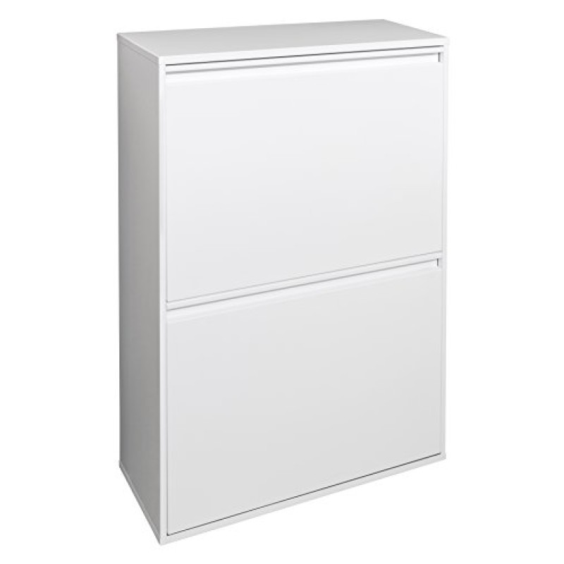 ARREGUI Basic CR601-B Pattumiera Differenziata 4 Scomparti | 4x17 L (68 L) | Contenitore in Acciaio da Interno | Mobile per Raccolta Differenziata | Cestino per Spazzatura da Cucina e Ufficio | Bianco - 4x17 L (68 L) Bianco