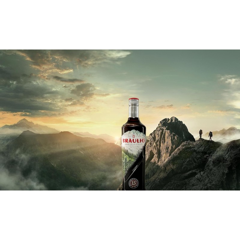 Braulio - Amaro Invecchiato in Botte di Rovere 15 Mesi, 70 cl, a Base di Erbe, Bacche e Radici, 21% Vol Braulio - Amaro Invecchiato in Botte di Rovere 15 Mesi, 70 cl, a Base di Erbe, Bacche e Radici, 21% Vol