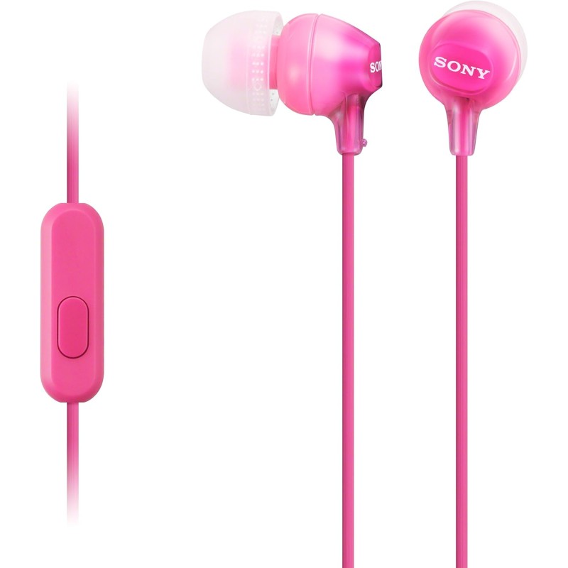 Sony MDR-EX15AP - Cuffie in-ear con microfono, Auricolari in silicone, Rosa - Rosa Sony MDR-EX15AP - Cuffie in-ear con microfono, Auricolari in silicone, Rosa - Rosa