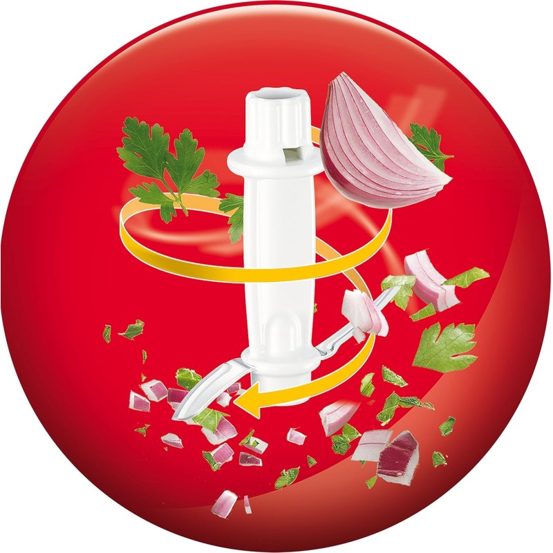 Moulinex DJ3001 Moulinette Compact, 270 W, 43 Decibel, plastica, Bianco - 270w