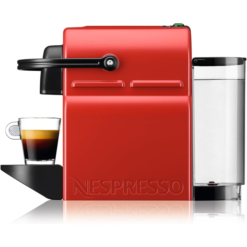 Krups Nespresso Inissia red, Macchina da caffè, Macchina per caffè espresso con capsule, Automatico compatto, Pressione 19 bar YY1531FD - Rosso