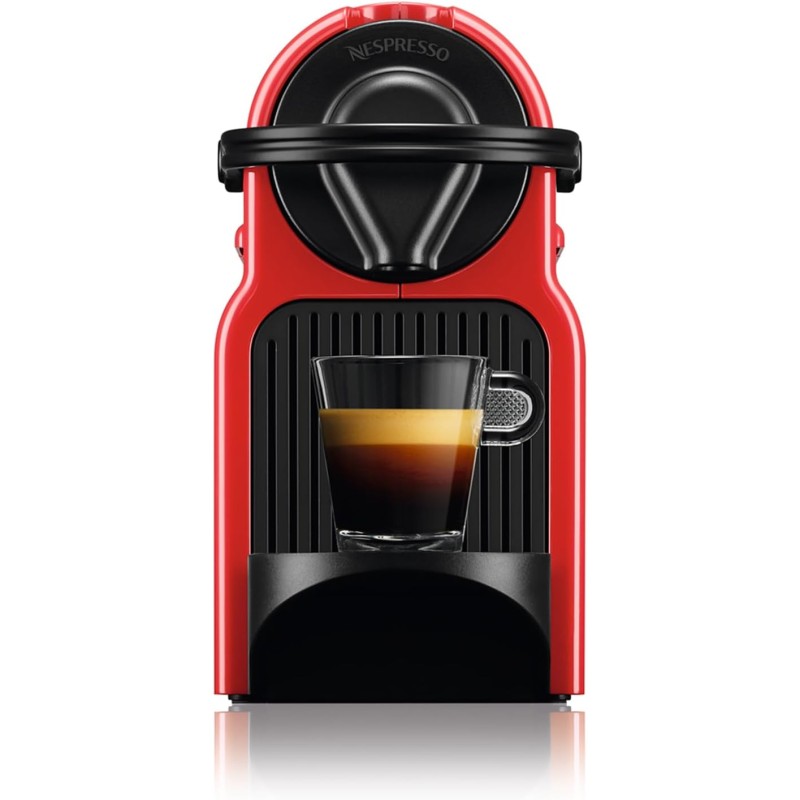 Krups Nespresso Inissia red, Macchina da caffè, Macchina per caffè espresso con capsule, Automatico compatto, Pressione 19 bar YY1531FD - Rosso