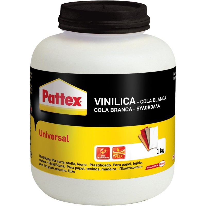 PATTEX COLLA VINILICA BIANCA DA 1KG - 1 Kg PATTEX COLLA VINILICA BIANCA DA 1KG - 1 Kg