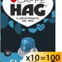 Hag - Capsule Caffè Decaffeinato Espresso Classico - 100 capsule in alluminio - Intensità 6 - Compatibili con Macchine Nespresso®* original - 10 pacchetti da 10 capsule (totale 100 capsule)
