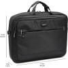 Amazon Basics Borsa a tracolla per laptop compatto, custodia per il trasporto con tasche per riporre accessori, 44 cm, 1 unità, confezione da 1, Nero - 44 cm