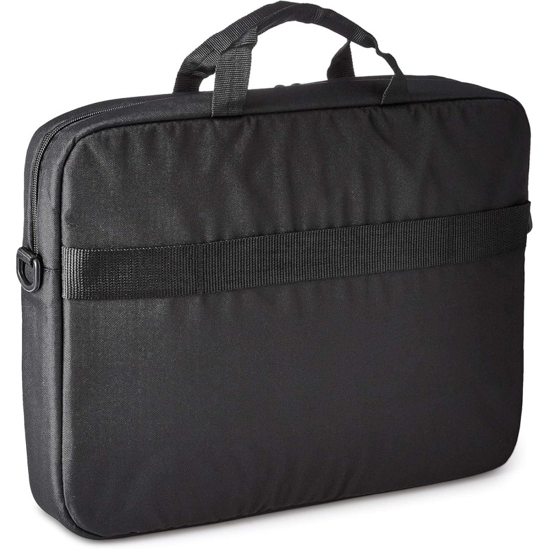 Amazon Basics Borsa a tracolla per laptop compatto, custodia per il trasporto con tasche per riporre accessori, 44 cm, 1 unità, confezione da 1, Nero - 44 cm