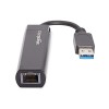 Amazon Basics Adattatore internet Ethernet, USB 3.0 a 10/100/1000 Gigabit, Nero