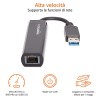 Amazon Basics Adattatore internet Ethernet, USB 3.0 a 10/100/1000 Gigabit, Nero