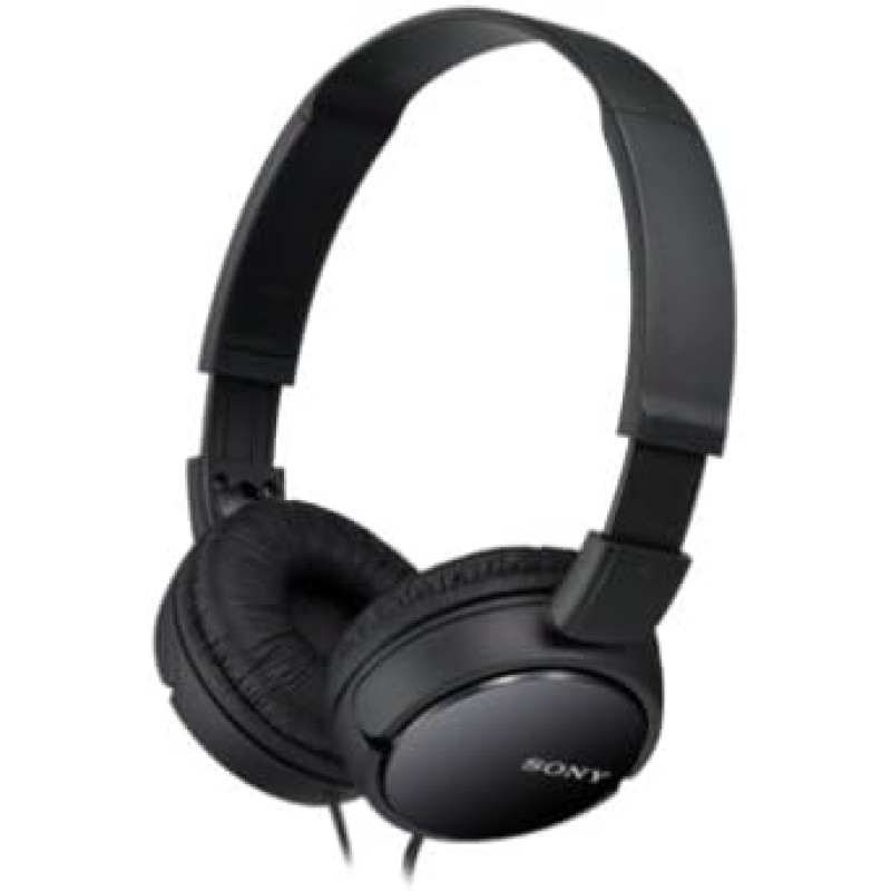 Sony Mdr-Zx110 Cuffie On-Ear, Nero, Cablato - Nero
