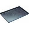 MasterClass Crusty Bake, teglia da forno antiaderente senza PTFE, PFOA e BPA, robusta lastra in acciaio al carbonio spessa 1 mm, con fori forati per una maggiore croccantezza, ultra doppio strato, 39x27 cm, grigio - 39 x 27 x 2 cm