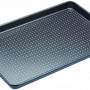 MasterClass Crusty Bake, teglia da forno antiaderente senza PTFE, PFOA e BPA, robusta lastra in acciaio al carbonio spessa 1 mm, con fori forati per una maggiore croccantezza, ultra doppio strato, 39x27 cm, grigio - 39 x 27 x 2 cm