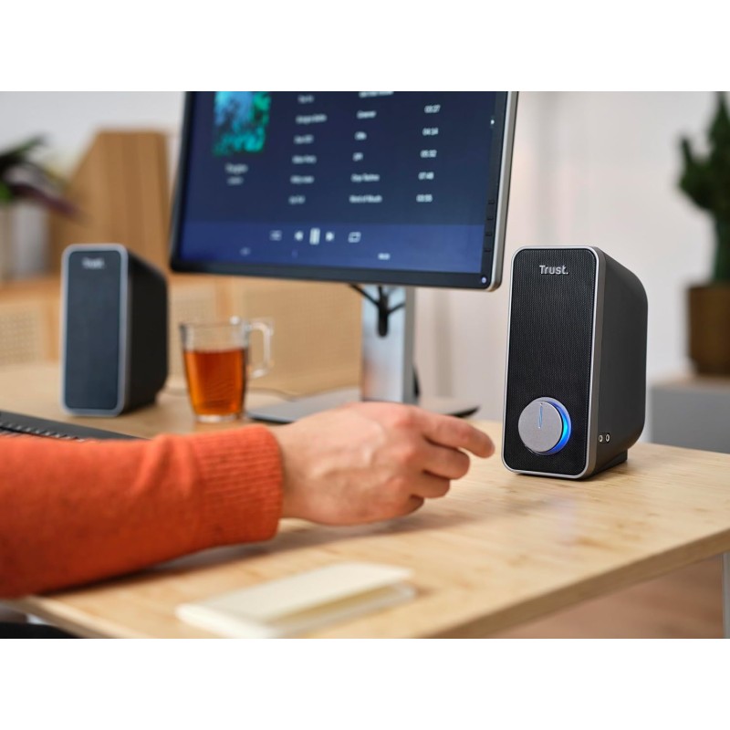 Trust arys standard Casse PC 2.0 Set Altoparlanti Stereo, 28 W, Alimentazione USB, Jack AUX 3.5 mm, Casse per PC Fisso, Altoparlante per Computer, Portatile, Tablet, Smartphone - Nero Trust arys standard Casse PC 2.0 Set Altoparlanti Stereo, 28 W, Alimentazione USB, Jack AUX 3.5 mm, Casse per PC Fisso, Altoparlante per Computer, Portatile, Tablet, Smartphone - Nero