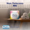 Rotoloni Regina - 8 Maxi Rotoli di Carta Igienica, 500 Fogli a 2 Veli, Lunghi Più del Doppio dei Normali Rotoli, Confezione 50% in Plastica Riciclata, Carta 100% Certificata FSC - 8 Rotoloni